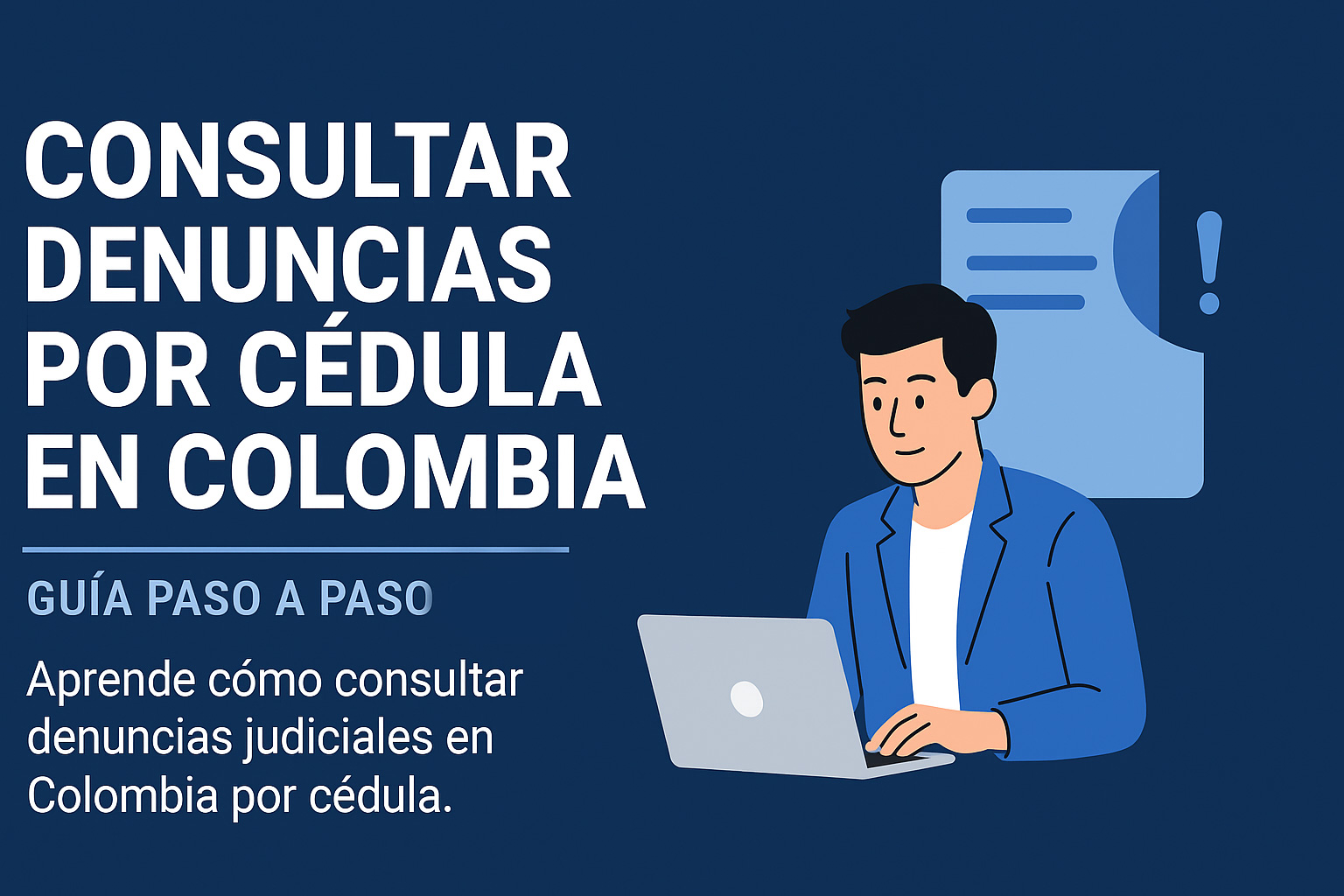 Consultar denuncias por cédula en Colombia — guía para verificar denuncias y noticias criminales