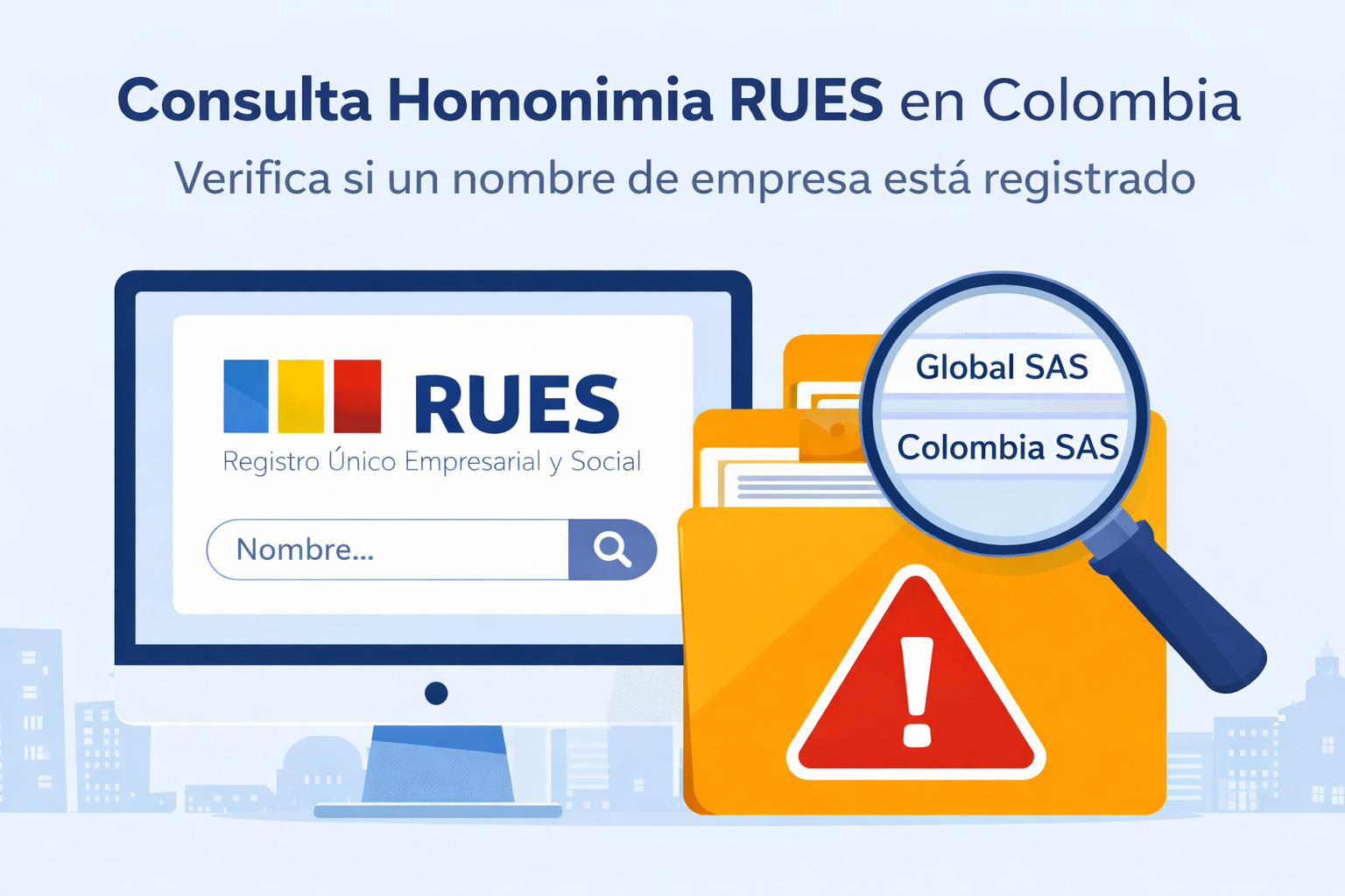 consulta homonimia RUES Colombia